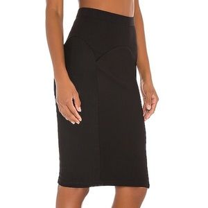 NWT Fleur du Mal Garter Seam High Waisted Skirt